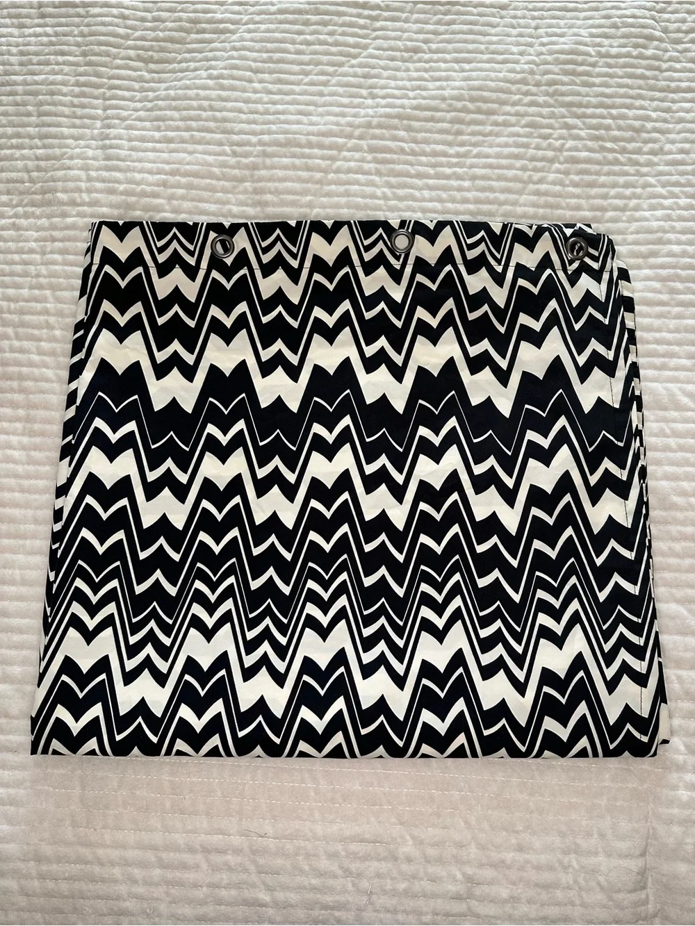 Missoni Black and White Zigzag Mini Shower Curtain